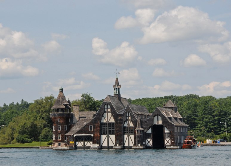 The Yacht House for Boldt Castle is located across the water from the Castle.
